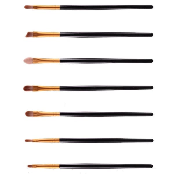 Professionelle blide make-up børster 20-Pack, svart, Guld