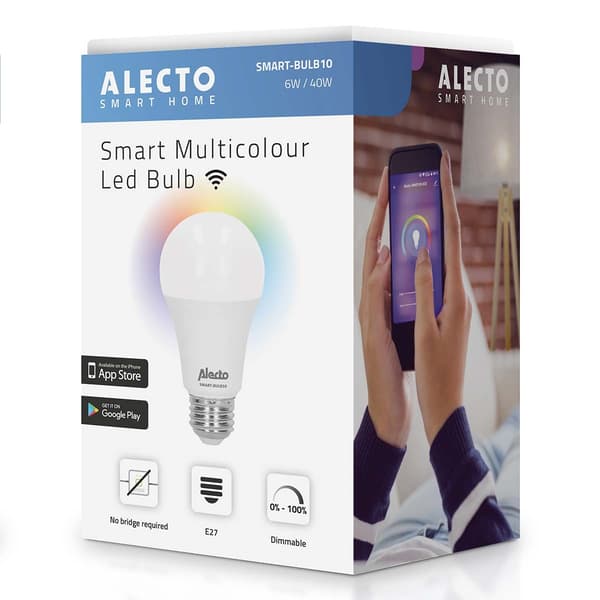 Alecto Smart LED-farvepære med Wi-Fi
