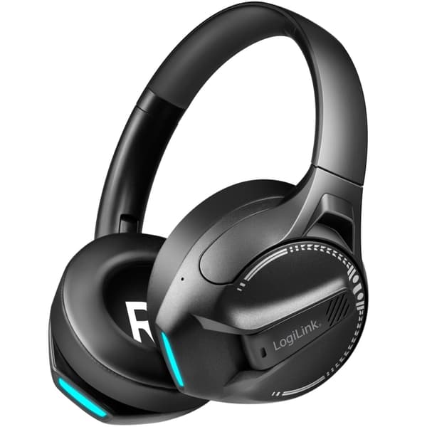 LogiLink Gamingheadset Trådlöst Bluetooth 6.0 Svart