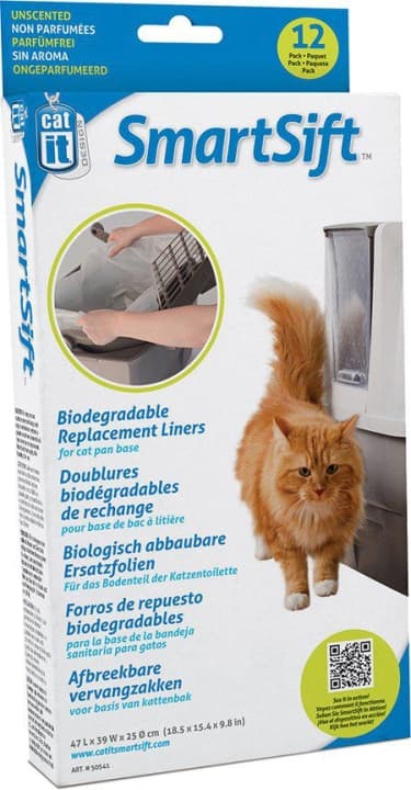 catit Biologiskt nedbrytbara ersättningsfoder (topp) Smart Sift 12St - (775.1074)