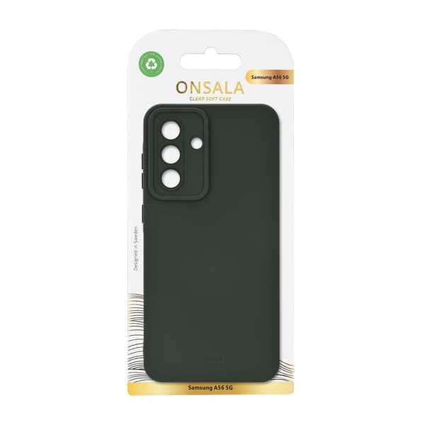 Onsala Cover Samsung A36/A56 5G Silikoneeffekt Olivengrøn
