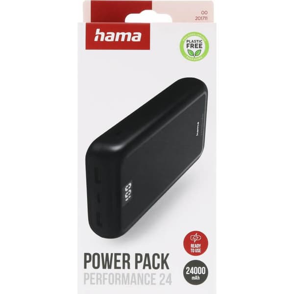 Hama Powerbank 24000mAh 2xUSB-A+1xUSB-C Antracit