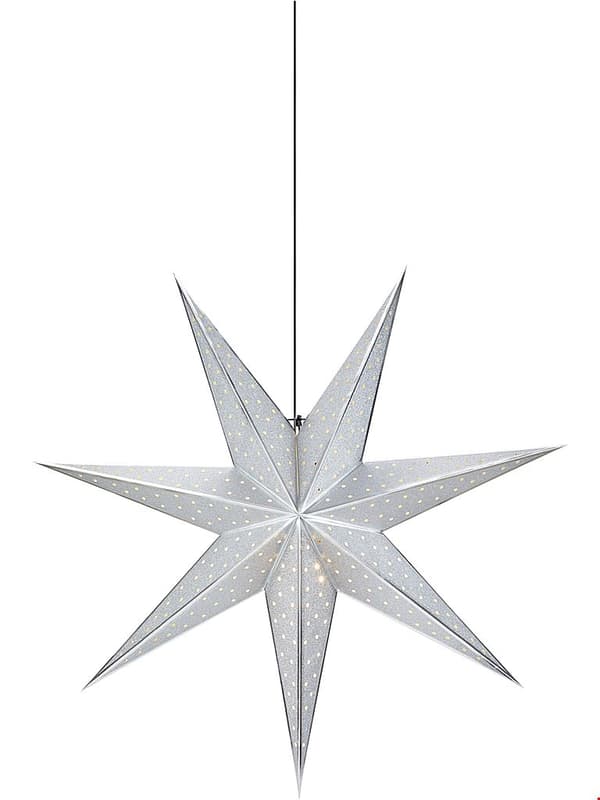 Markslöjd Julstjärna GLITTER 45 cm silver Markslöjd
