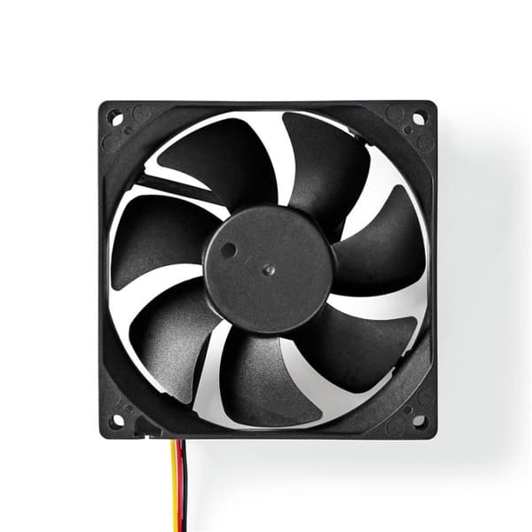 Nedis DC-vifte | DC | Vifte størrelse: 92 mm | 3-Pin | 26.7 dBA | Sort