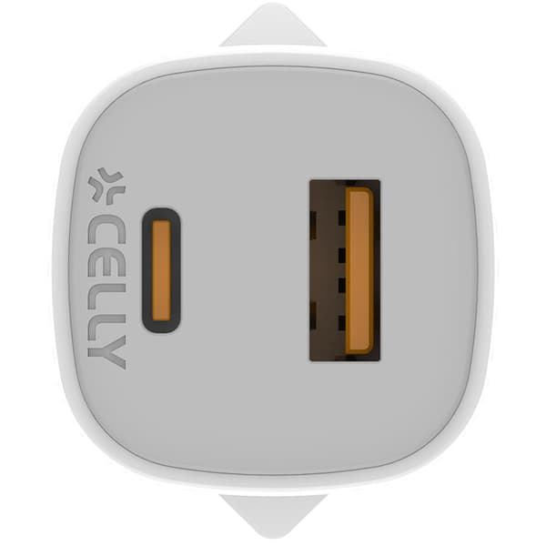 Celly USB-lader GaN 1 x USB-A + 1 x USB-C PD 25W