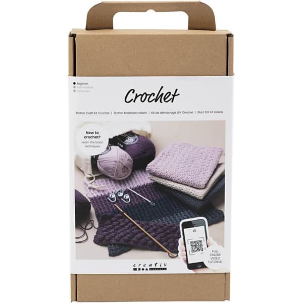 DIY Kit Starter Craft Kit Hækling (970853)
