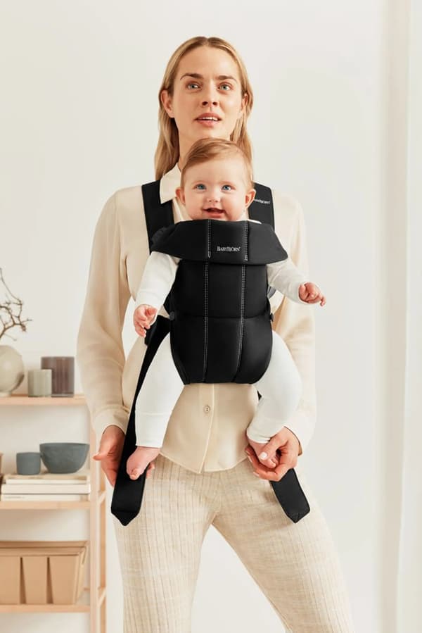 BabyBjörn Mini vævet rygsæk, sort