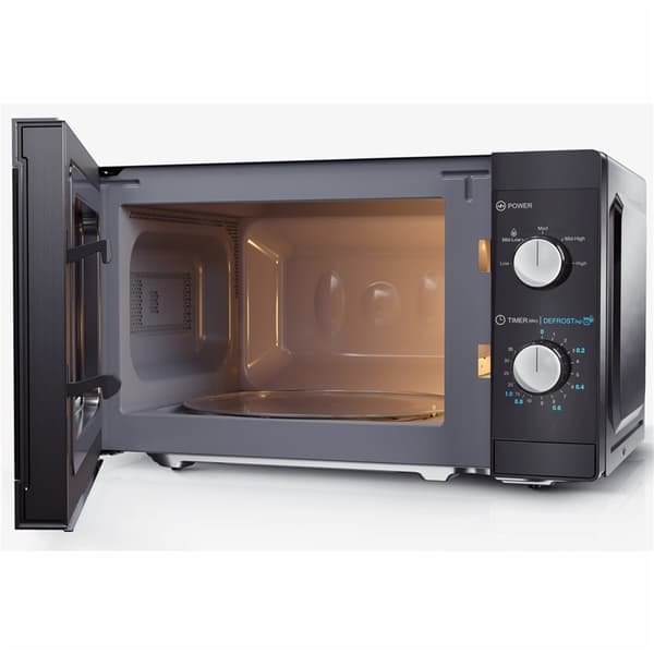 Sharp Microvågsugn 20l Mekanisk panel 800W, Svart