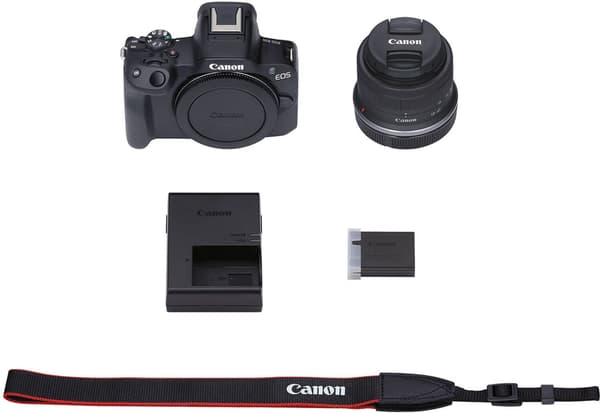 Canon EOS R50 systemkamera + 18-45 mm objektiv