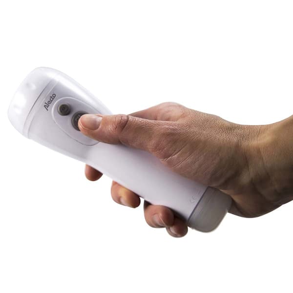 Alecto Genopladelig LED-lommelygte hvid