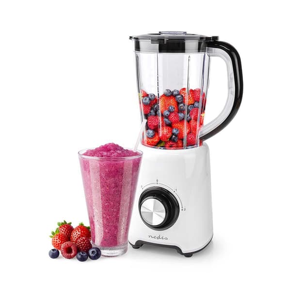Nedis Blender | 1.5 l | Plast | 2 hastighetsinställning | Vit