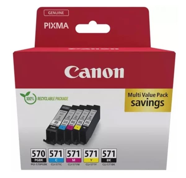 Canon Bläck 0372C006 PGI-570/CLI-571 Multipack