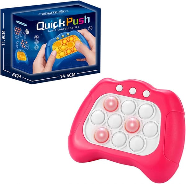 Quick Push Pop it leksak, Rosa