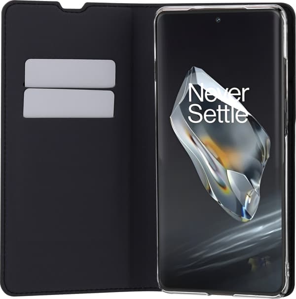 FoneKit BookCase -suojakotelo, OnePlus 12, musta