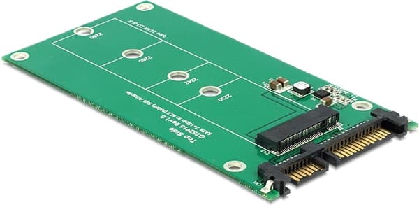 DeLOCK Adapter, interfacekonverter, SATA 22-pin til M.2 (NGFF), 6Gb/s,