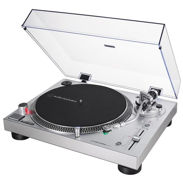 Audio-Technica Skivspelare direktdriven manuell Silver
