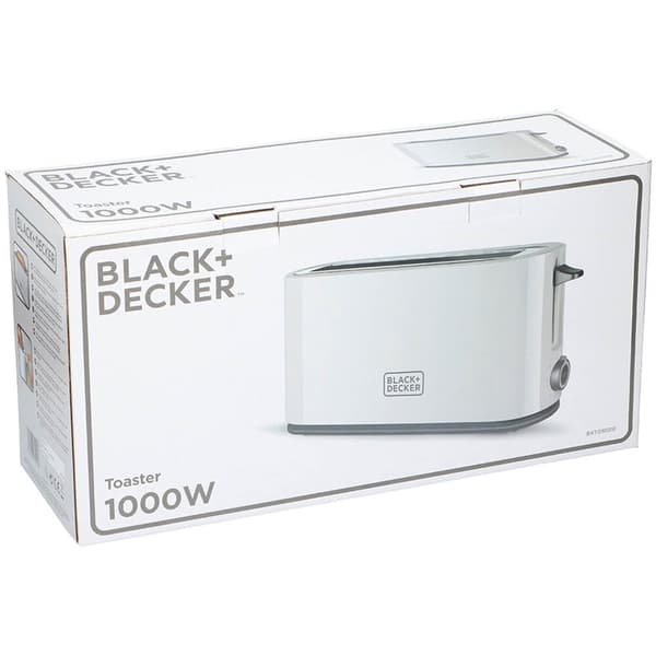 BLACK+DECKER Leivänpaahdin 1000W Valkoinen