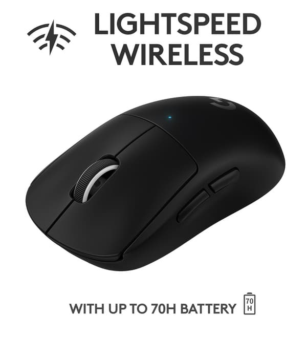Logitech PRO X SUPERLIGHT langaton pelihiiri, musta