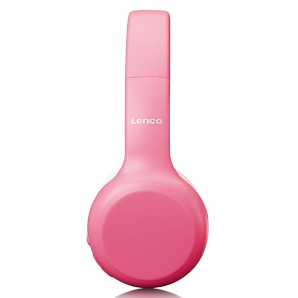 Lenco Vikbara Bluetooth®-hörlurar för barn Rosa