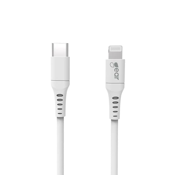 Gear Ladekabel USB-C til Lightning 2m Hvit MFI C94