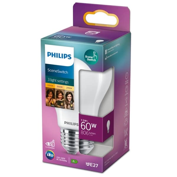 Philips LED SceneSwitch E27 Normal 60-
