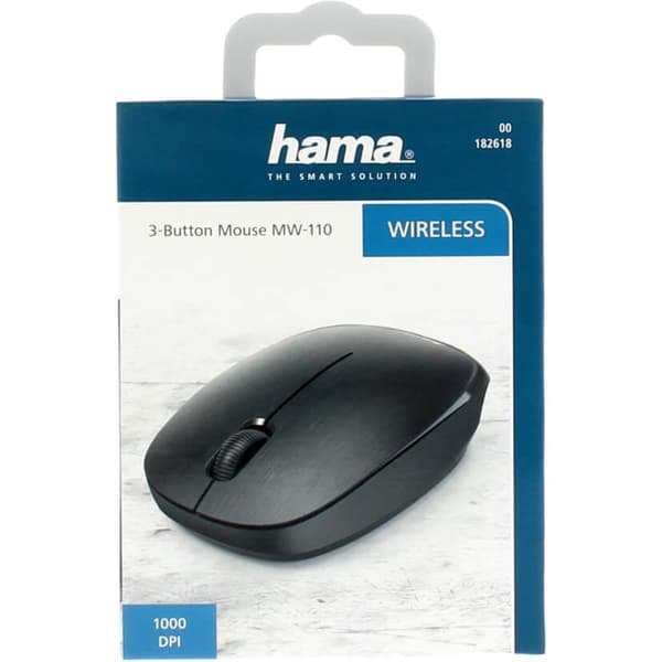 Hama Mus MW-110 Optisk Trådløs Sort