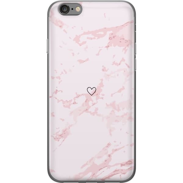 Mobilskal till Apple iPhone 6s med Rosa Hjärta motiv