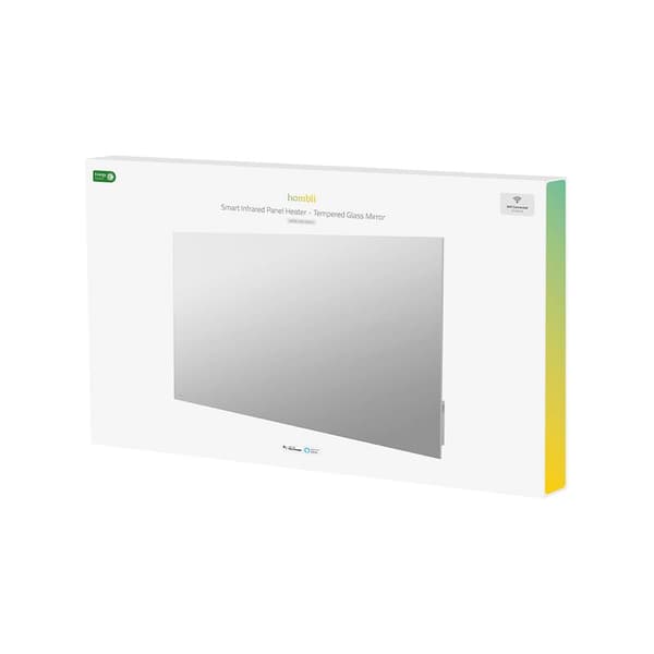 HOMBLI Smart Infrared Heater Glass Panel 600w Mirror
