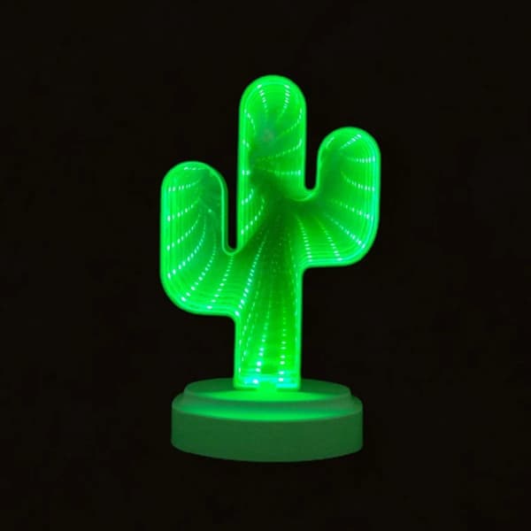 LED-lampe Kaktus, grøn