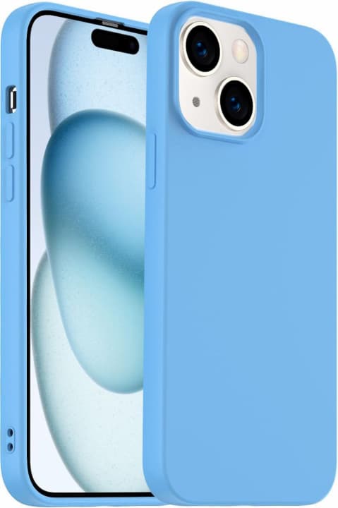 Silikonikotelo iPhone 15 Pro:lle, sininen