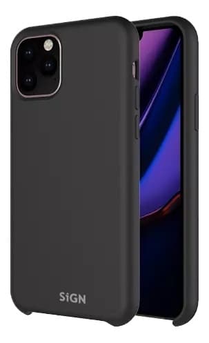 SiGN flydende silikoneetui til iPhone 12 Pro Max, sort