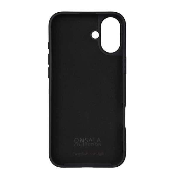 Onsala Mobilskal med Silikonkänsla Black - iPhone 16 Plus