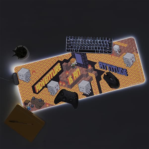 Paladone Minecraft belyst musematte, 800 x 300 mm