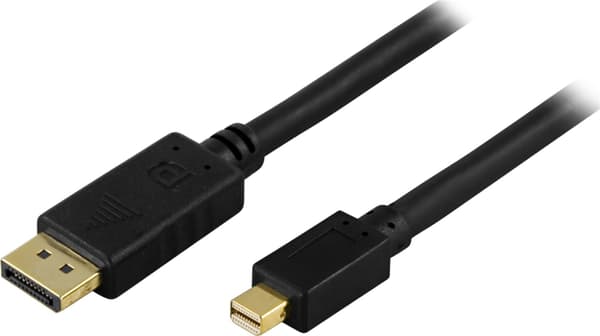 DELTACO kaapeli DisplayPort - Mini DisplayPort, 2m, musta