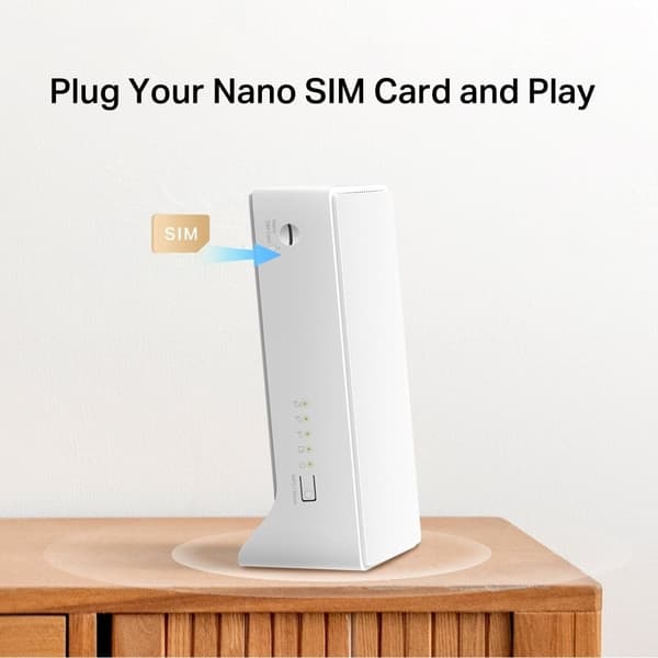 Mercusys MB130 4G LTE-modem og WiFi-router