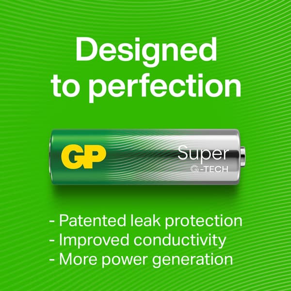 GP Batteri Super Alkaline AAA LR03 4-Pak