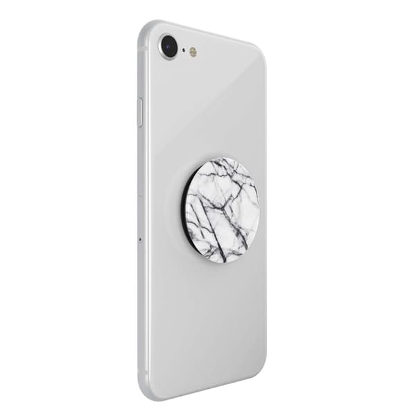 Popsockets Dove White Marble Avtagbart Grip Med Ställfunktion