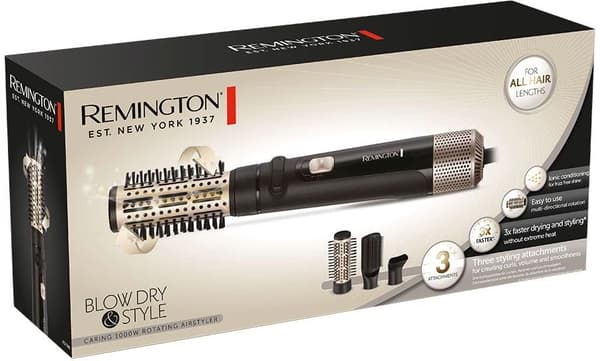 Remington Powerful varmluftsbørste med 3 stylingtilbehør