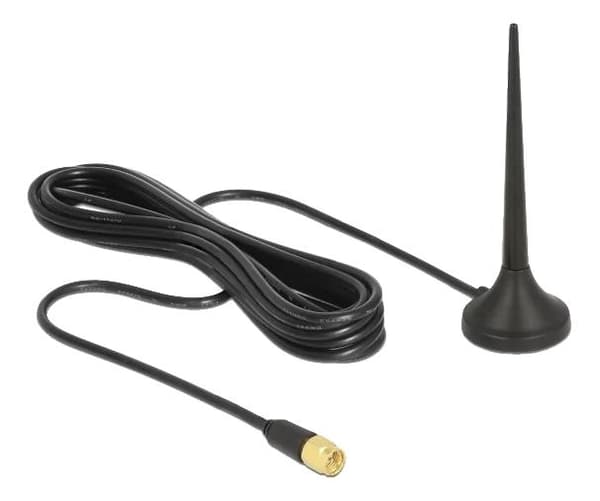 DeLOCK LTE/GSM/UMTS Antenna SMA plug 3dBi fixed omnidirectional