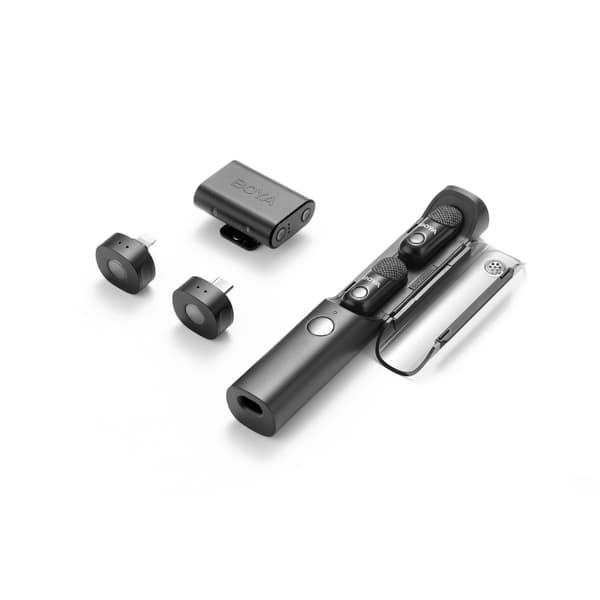 BOYA Mikrofon Trådløs Modulær Magic 02 - USB-C, 3.5mm, Lightning