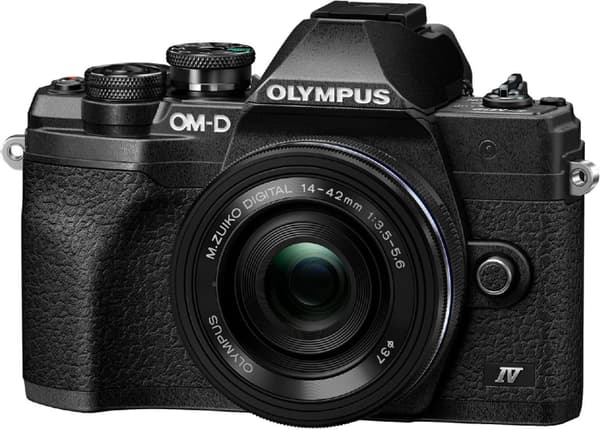 OM Digital Solutions Olympus OM-D E-M10 Mark IV + 14-42 mm EZ,  musta