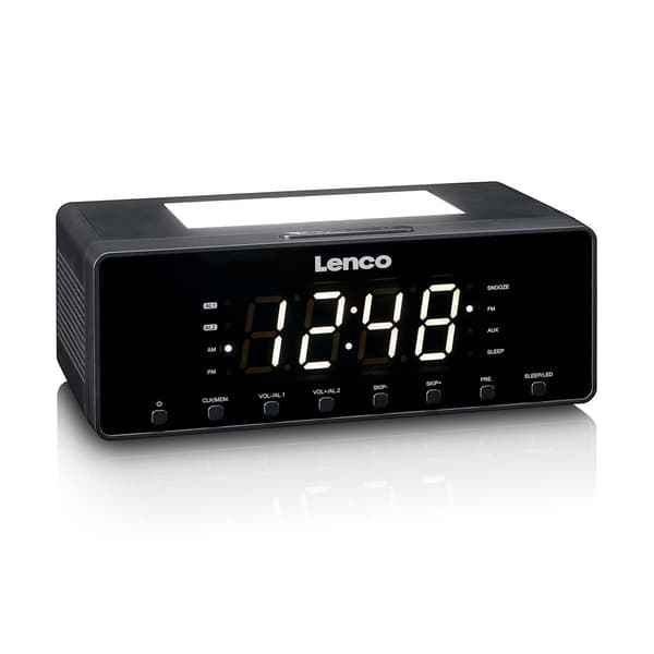 Lenco Yövalolla varustettu kelloradio