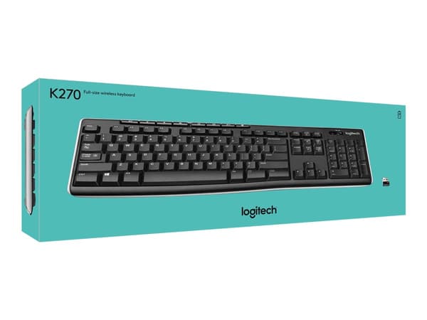 Logitech K270 Keyboard RF Wireless QWERTY Svart