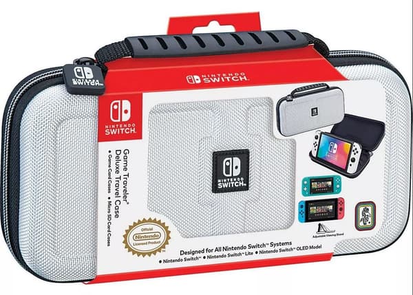 NACON Switch Travel Case Valkoinen Switch Lite/Switch OLED -matkalaukku