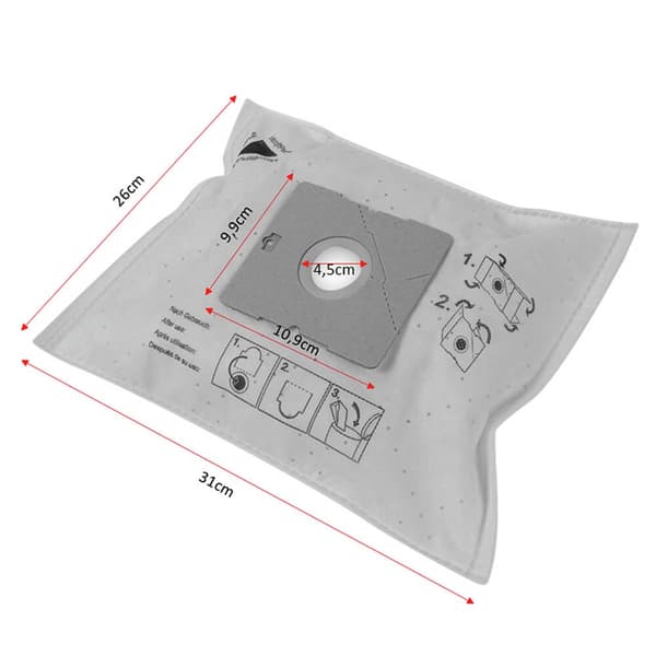 CLEANBAG Microfleece+ Dustbag Gr.50/VM77/VP78 4+1