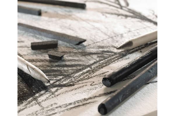 CONTE Black 2B Sketch Carre Crayon Cap In Plastic Box