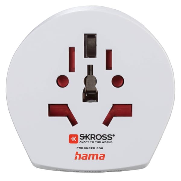 HAMA World Travel Adapter Pro Light USB 3-pin