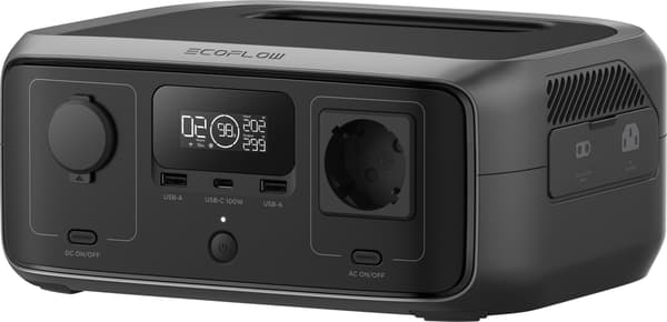 EcoFlow River 3 bærbar strømstasjon, 245 Wh