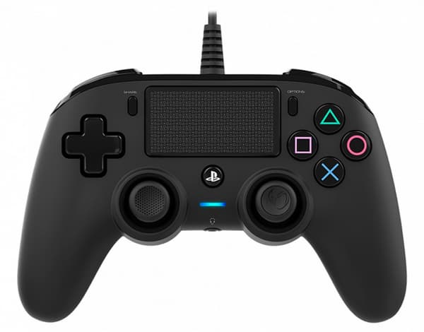 Nacon Wired Compact Kontroll, Svart (PS4)