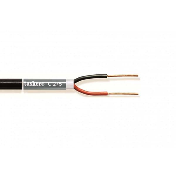 Tasker Kaiutinkaapelikela 2x 1.50 mm² 100 m Musta